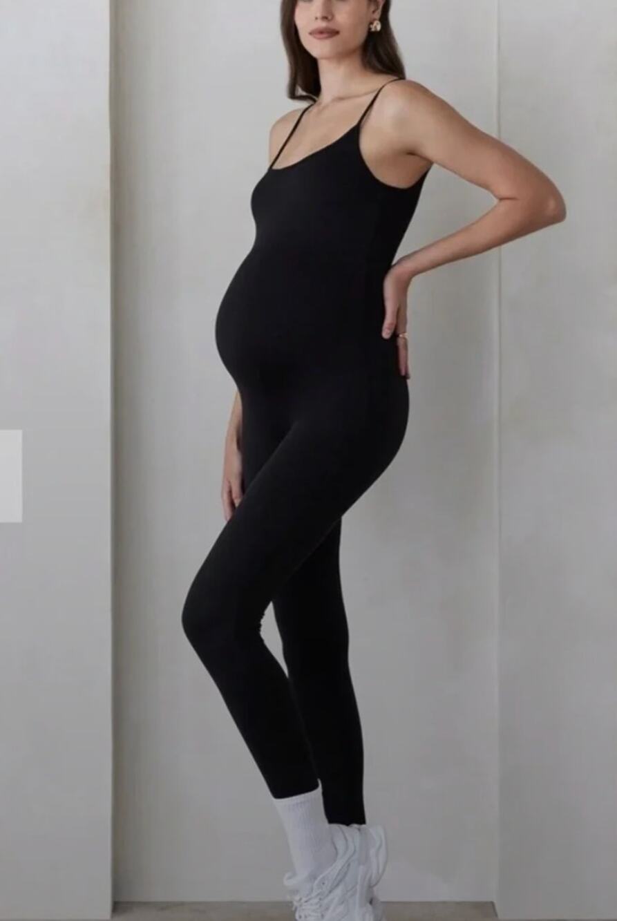 BUMPsuit Jumpsuit The Kate Maternity Unitard Small Black